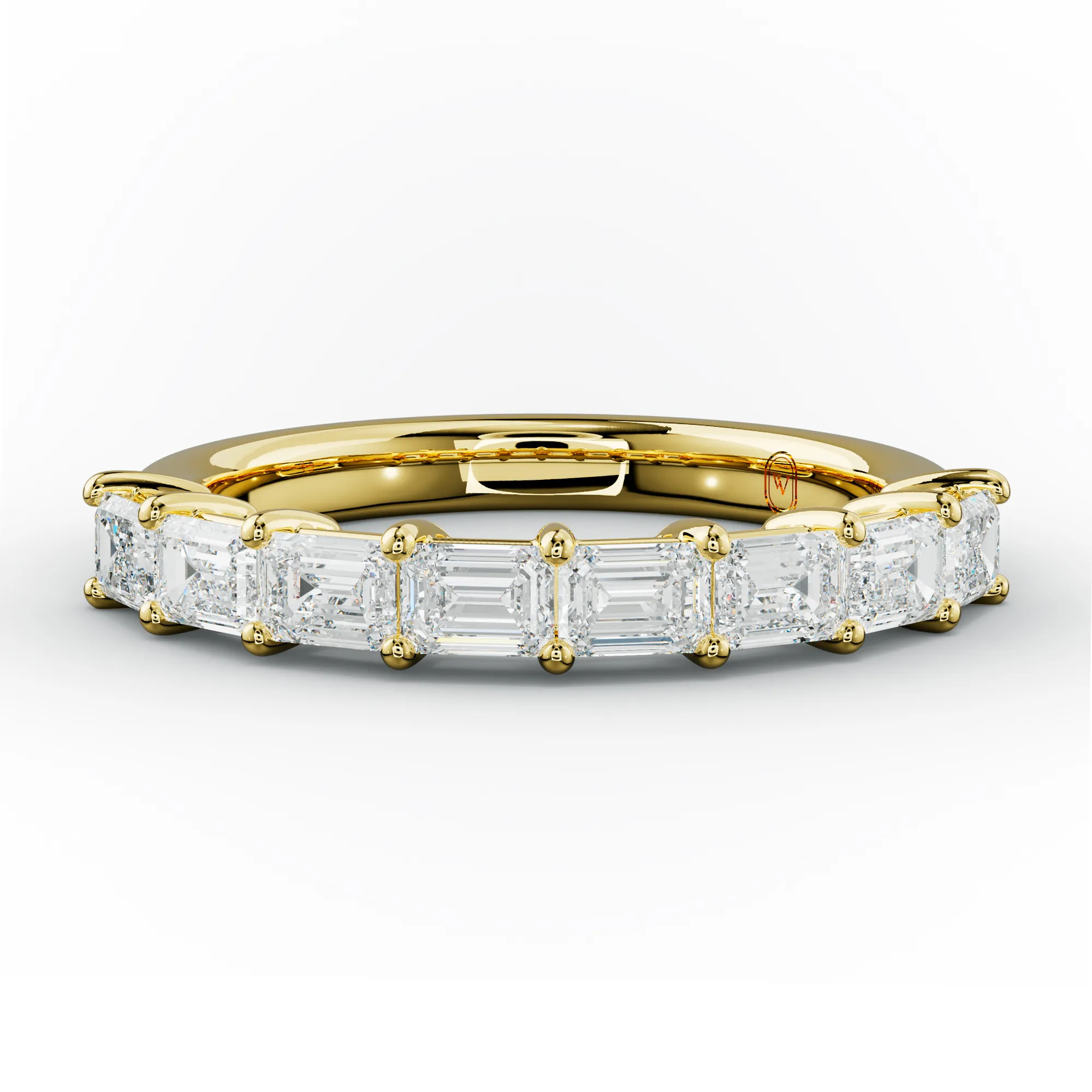 1.0 Carat East West Emerald Cut Diamond Anniversary Band