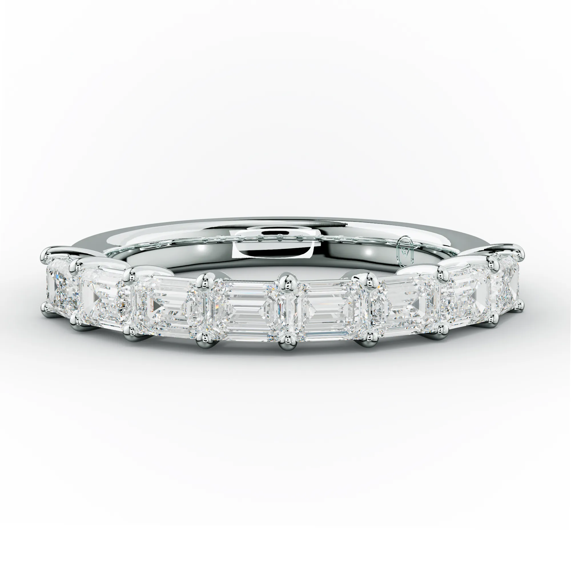 1.0 Carat East West Emerald Cut Diamond Anniversary Band