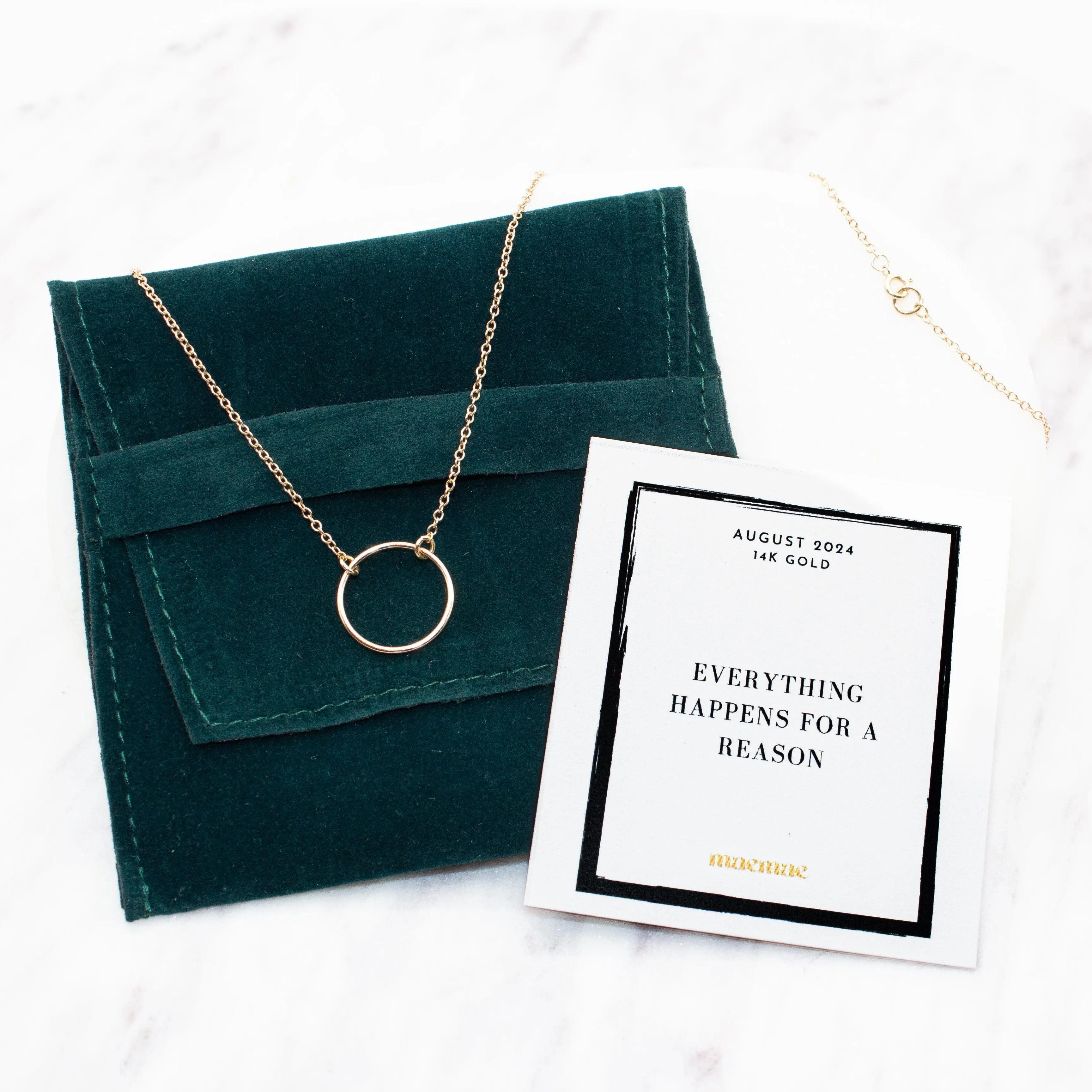 14k Gold Everything Happens for A Reason