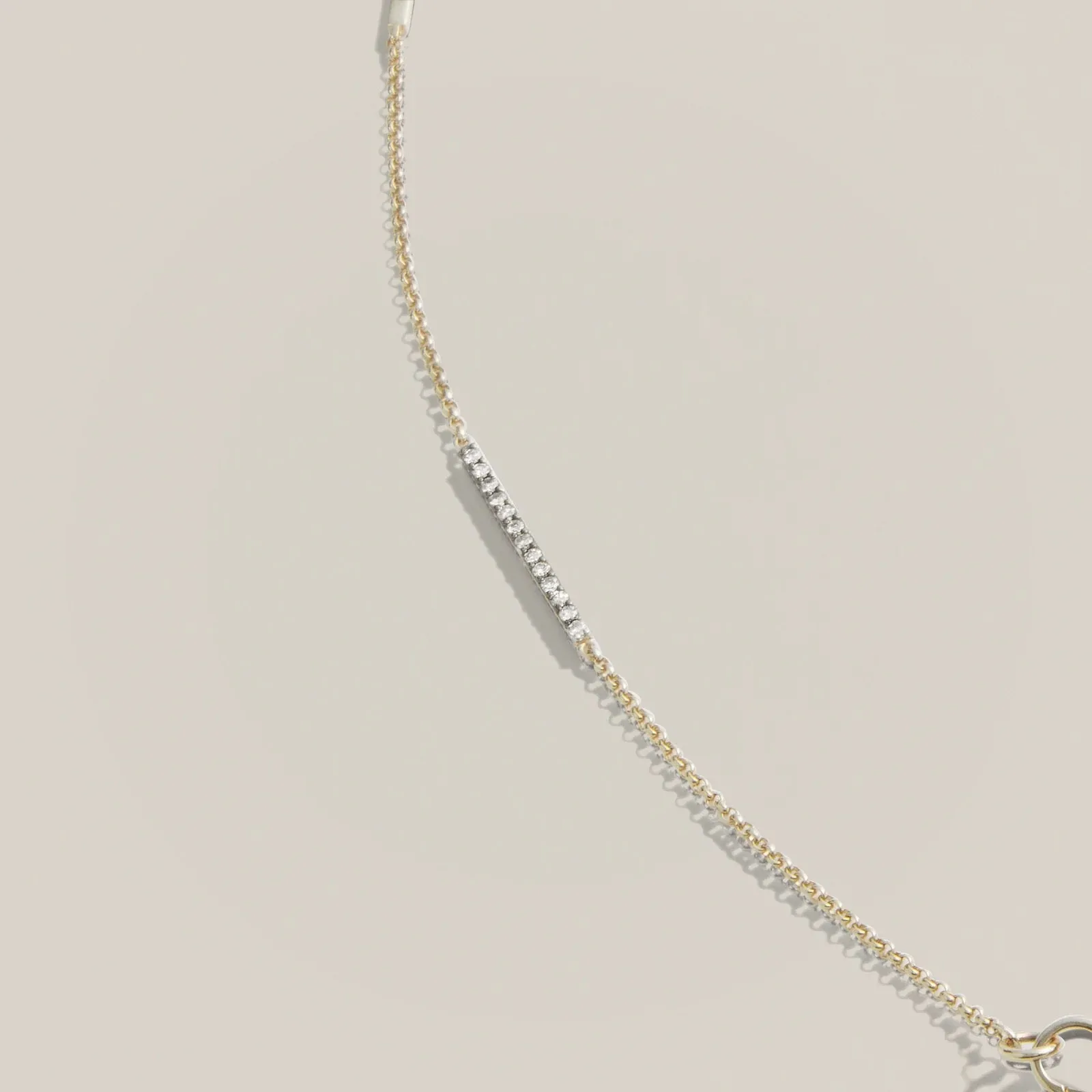 14ky Diamond Muff Necklace by Lucy Delius