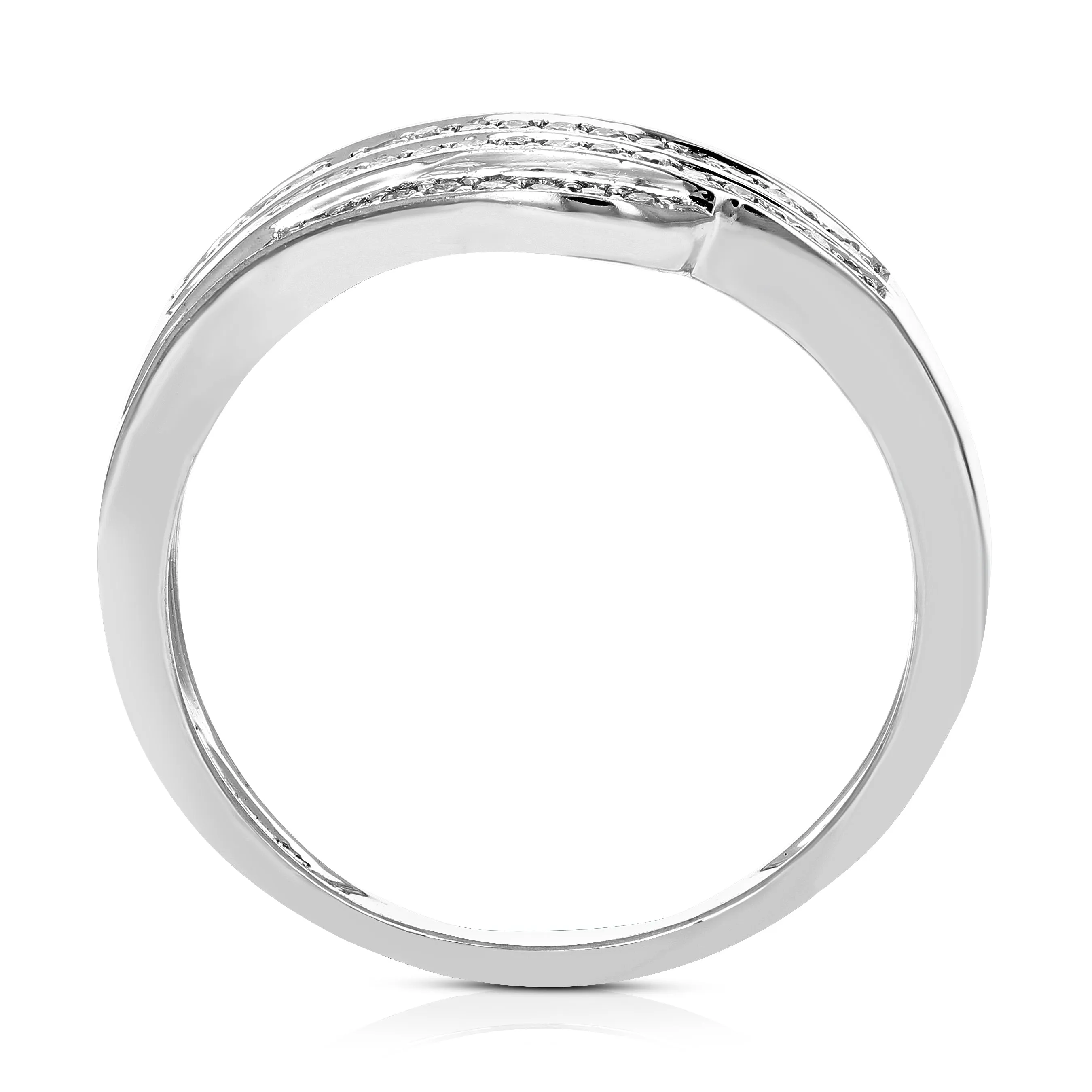 1/5 cttw Lab Grown Diamond Engagement Band in Silver