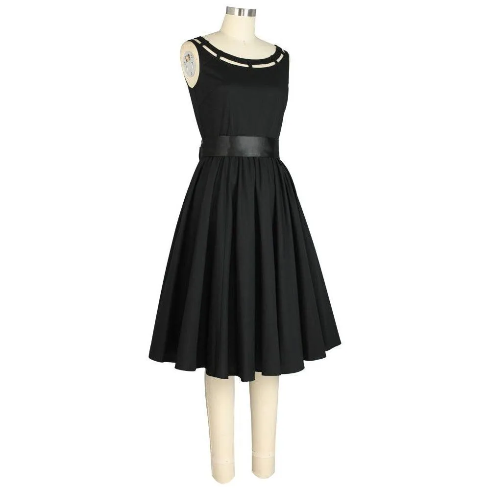 1950's Sasha Swing Dress in Black