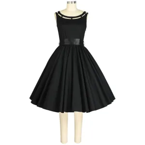 1950's Sasha Swing Dress in Black