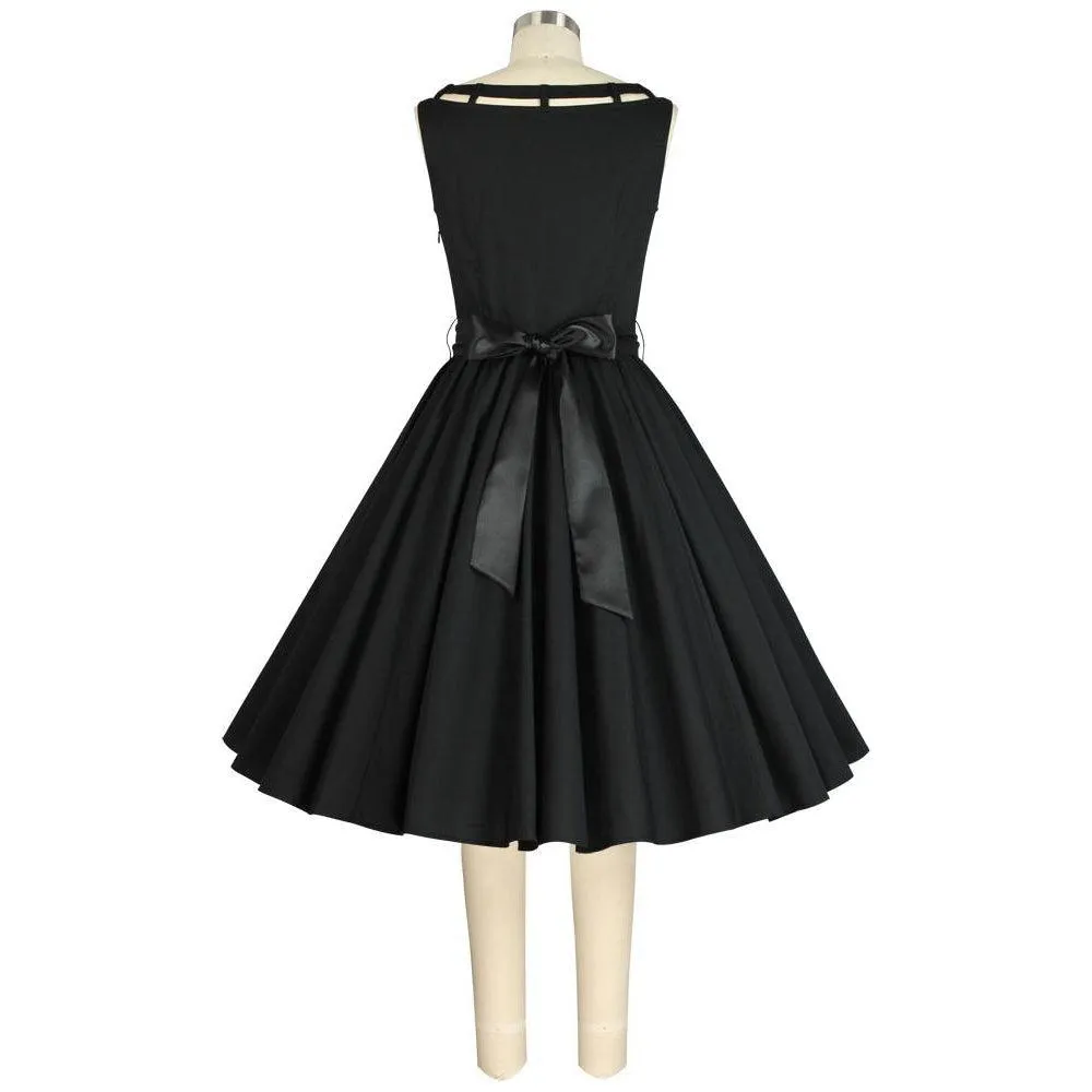 1950's Sasha Swing Dress in Black