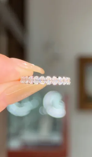 3.0mm Mini Oval Lab Diamond Ring 50% Eternity