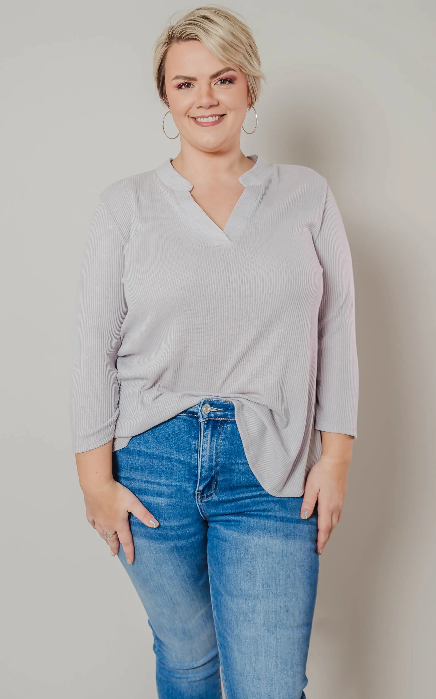 3/4 Sleeve Gabby Top - Final Sale*