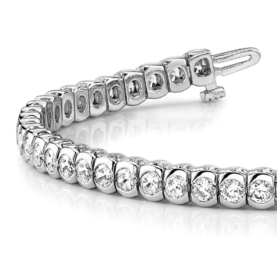 5 ct. Diamond Half Bezel Tennis Bracelet