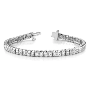 5 ct. Diamond Half Bezel Tennis Bracelet