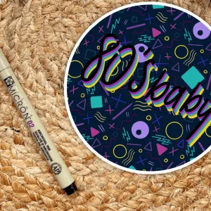 80’s Baby Skate Rink Carpet Sticker