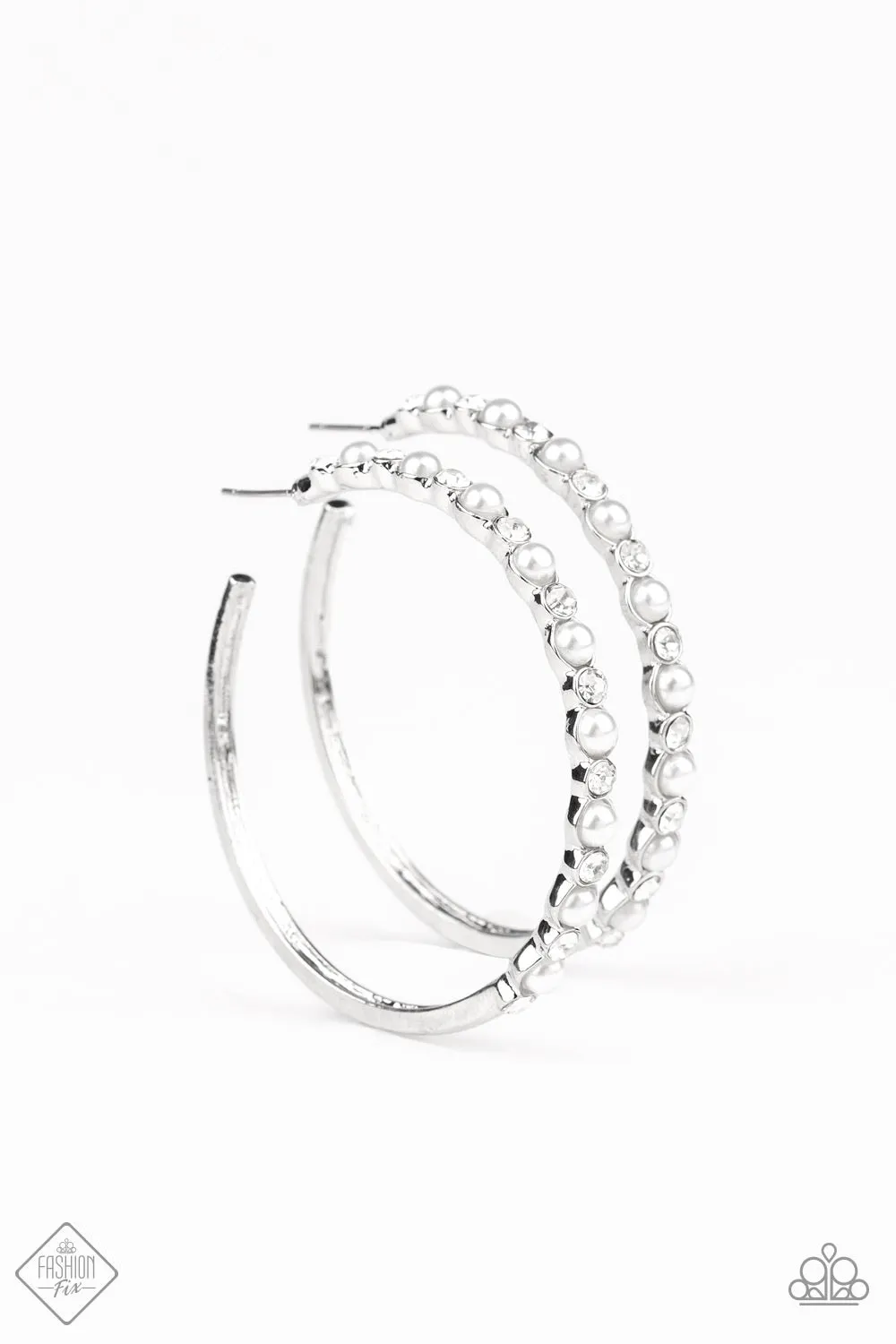 A Sweeping Success Silver Hoop Earrings