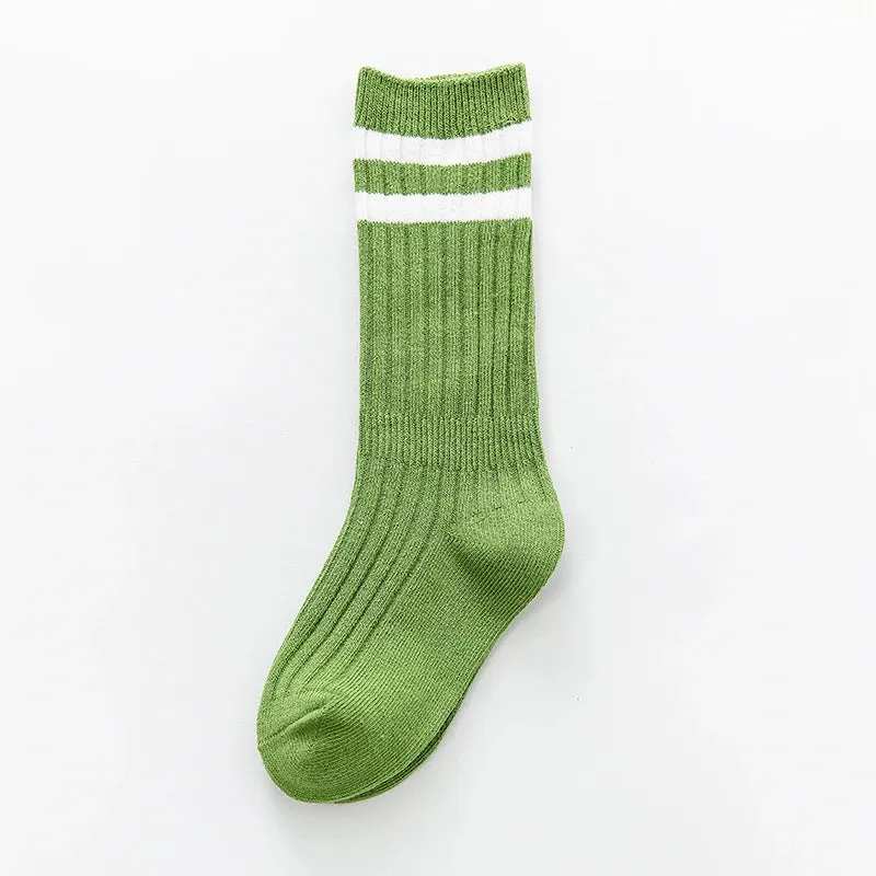 Active Stripe Knee-High Socks