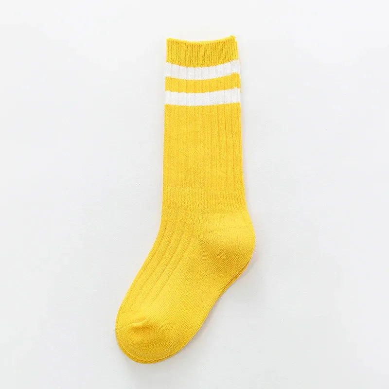 Active Stripe Knee-High Socks