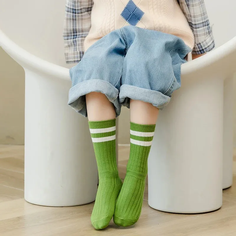 Active Stripe Knee-High Socks