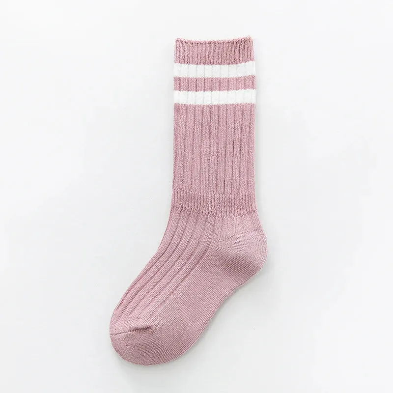 Active Stripe Knee-High Socks