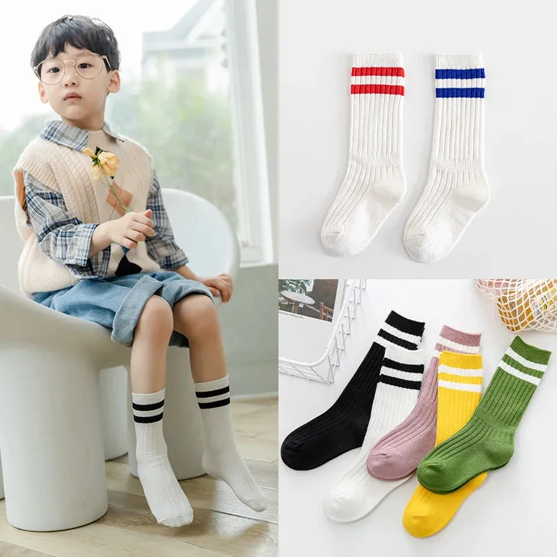 Active Stripe Knee-High Socks