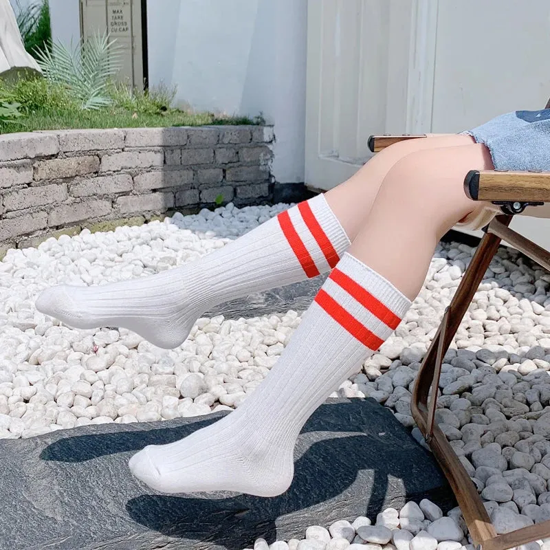Active Stripe Knee-High Socks