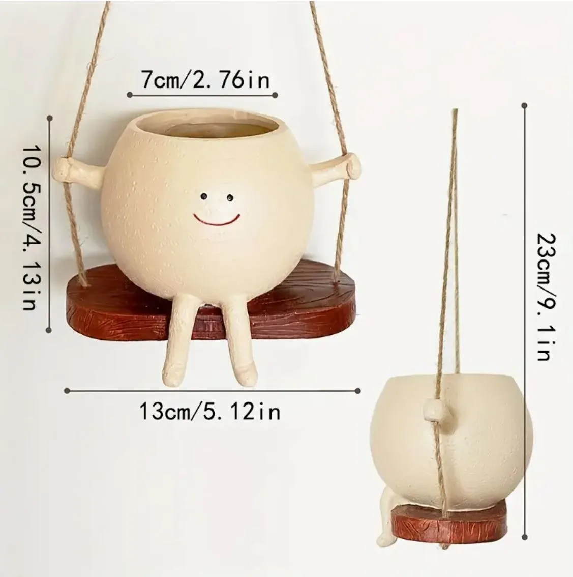 Adorable Swinging Face Pot