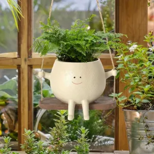 Adorable Swinging Face Pot