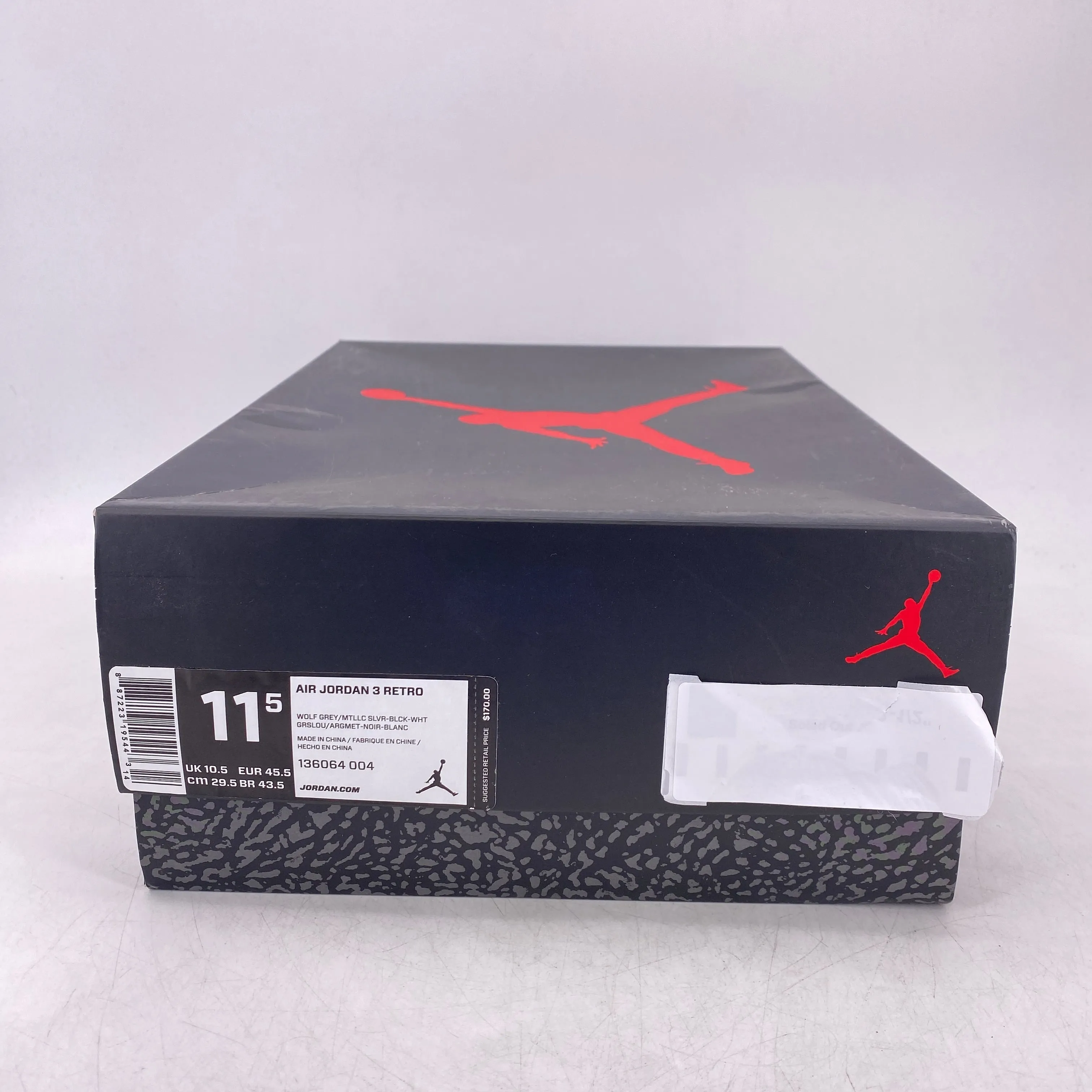 Air Jordan 3 Retro "Wolf Grey" 2014 New Size 11.5
