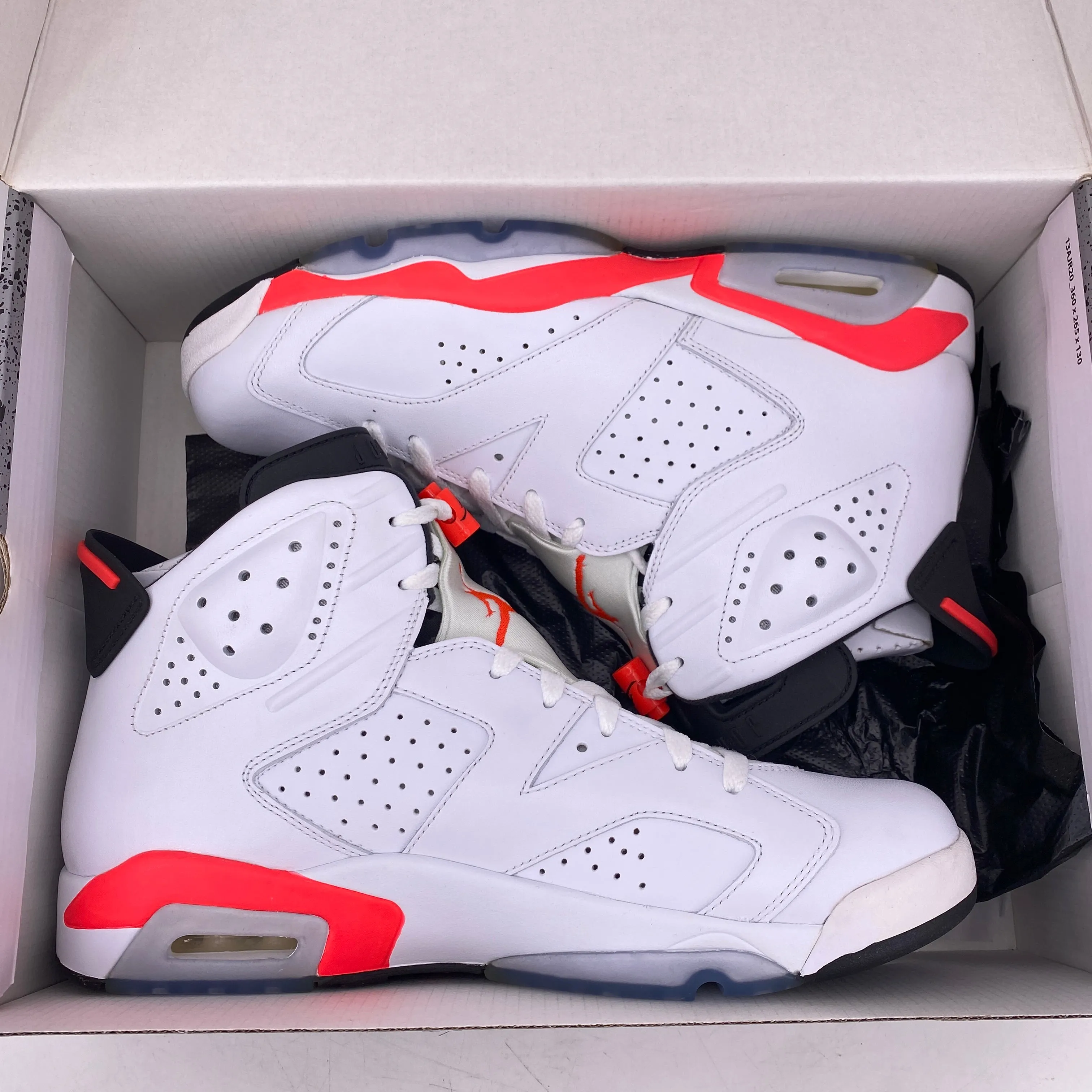 Air Jordan 6 Retro "Infrared White" 2014 New Size 11.5