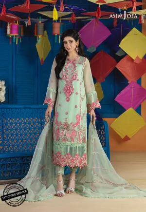 AJFC-66 | Asim Jofa Basant Collection 2022 | Unstitched Embroidered Organza Suit