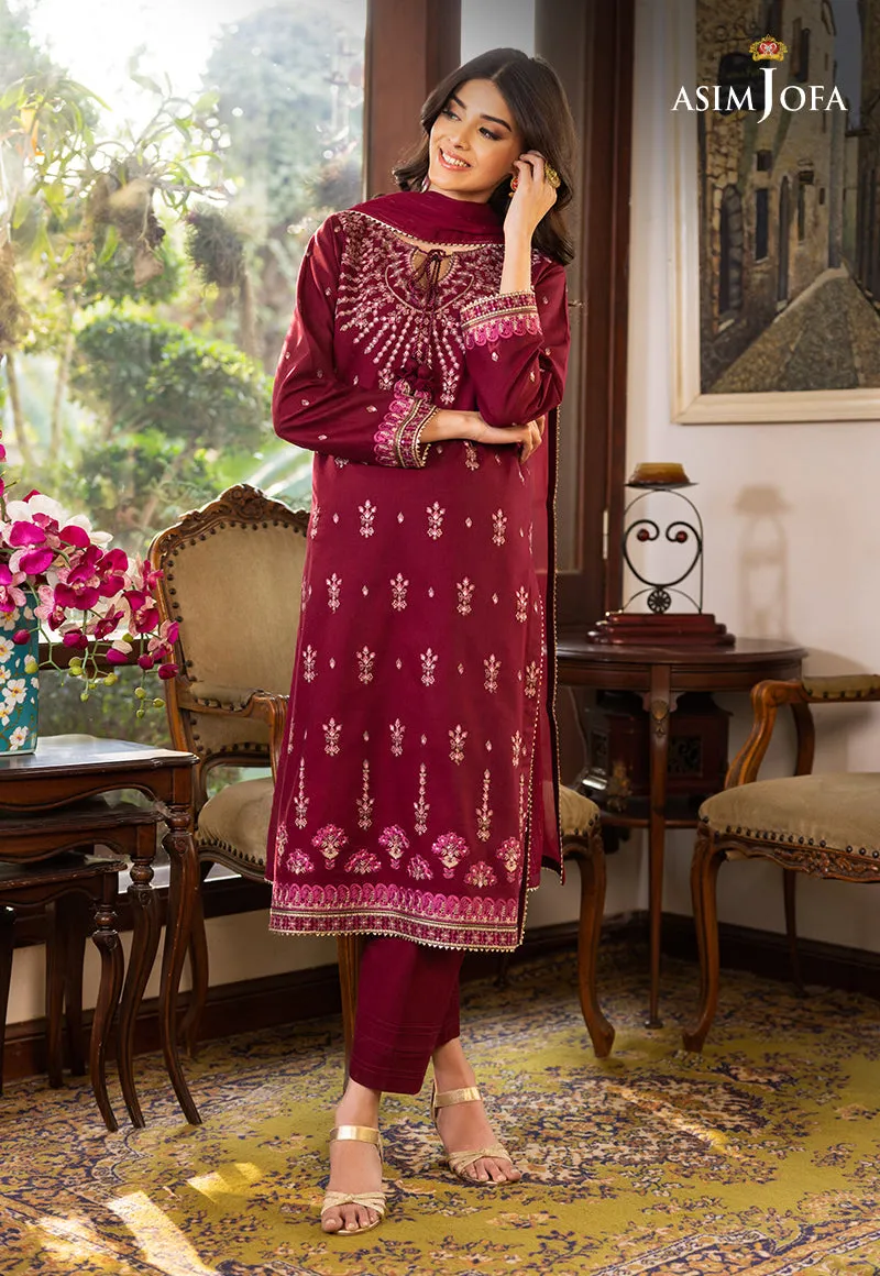 AJPE-04 (3-PC) | Asim Jofa Pret Essentials Eid Edit II Collection | Embroidered Stitched RTW Suits