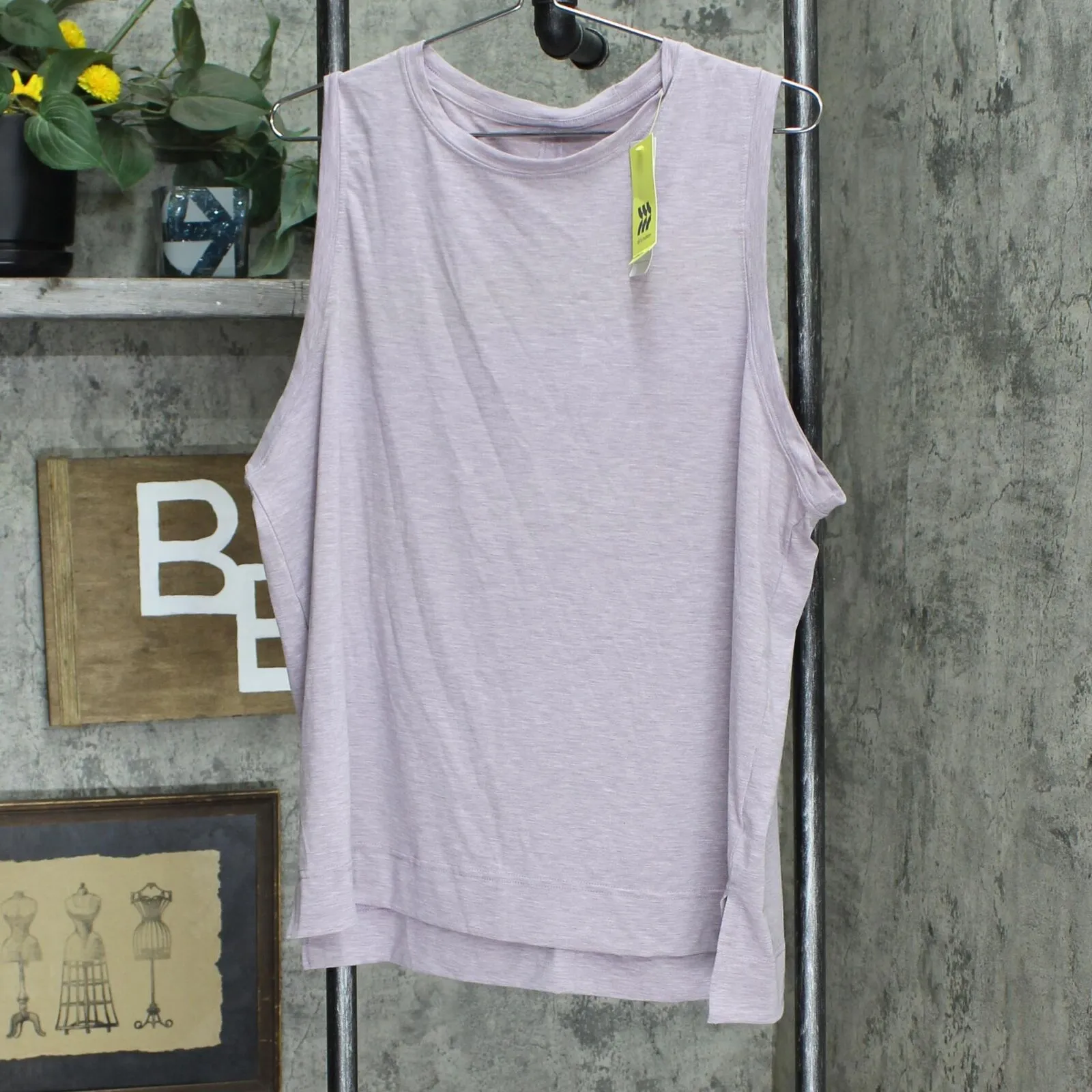 All In Motion Women's Active Muscle Tank Top Purple XL