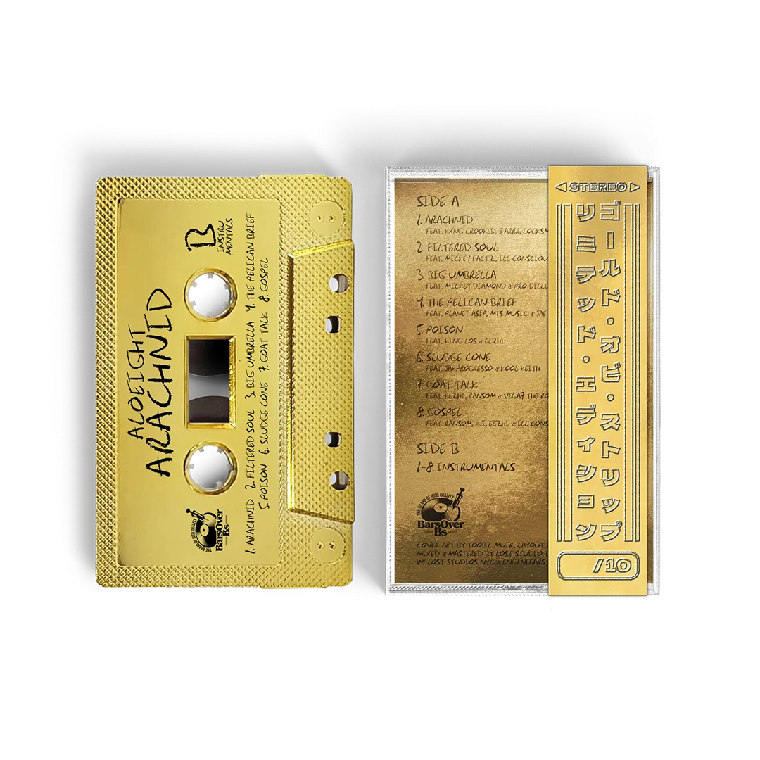 Aloeight - Arachnid (Retro Gold Cassette Tape) (ONE PER PERSON)
