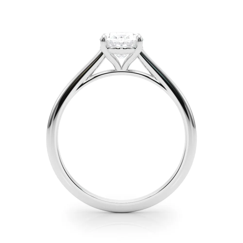 Amelia Oval Diamond Solitaire Engagement Ring