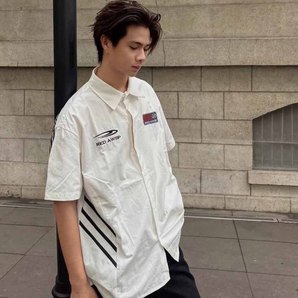American Three-Stripe Embroidered Shirt