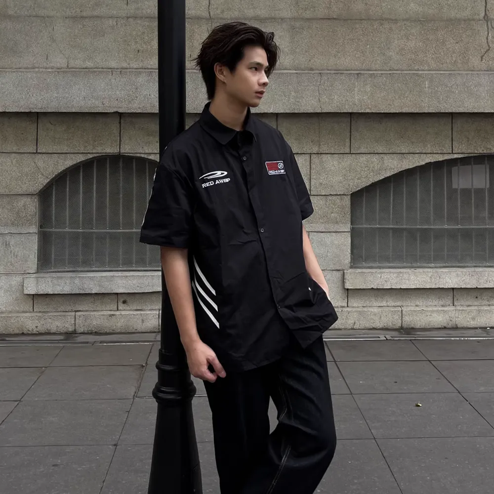 American Three-Stripe Embroidered Shirt