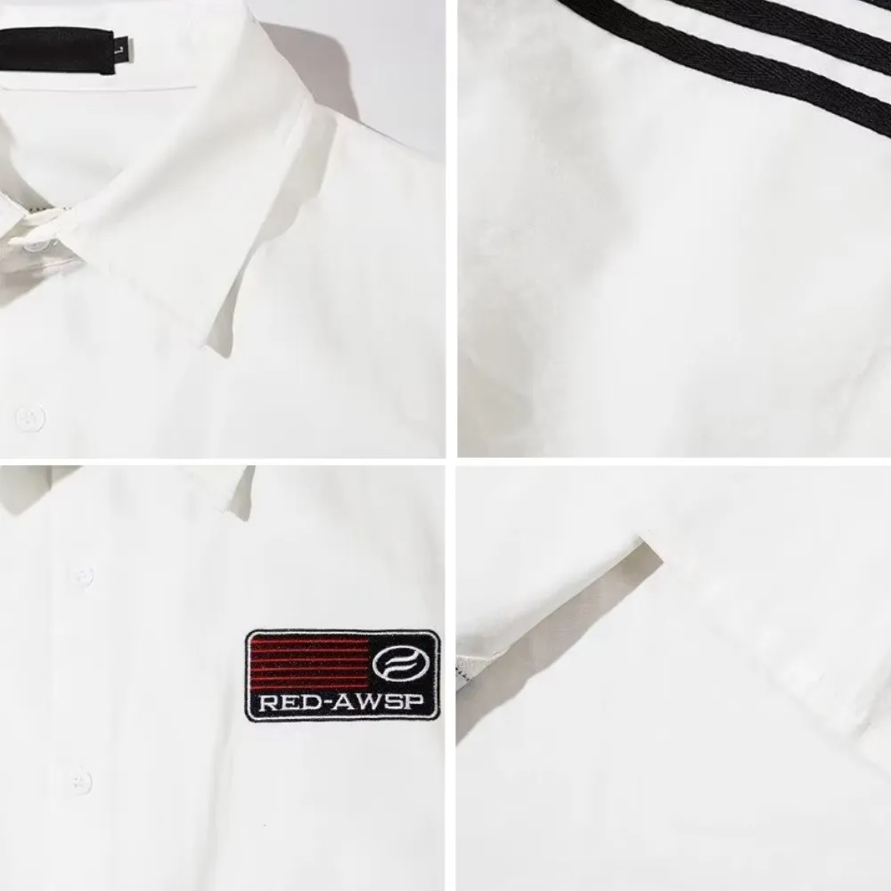 American Three-Stripe Embroidered Shirt