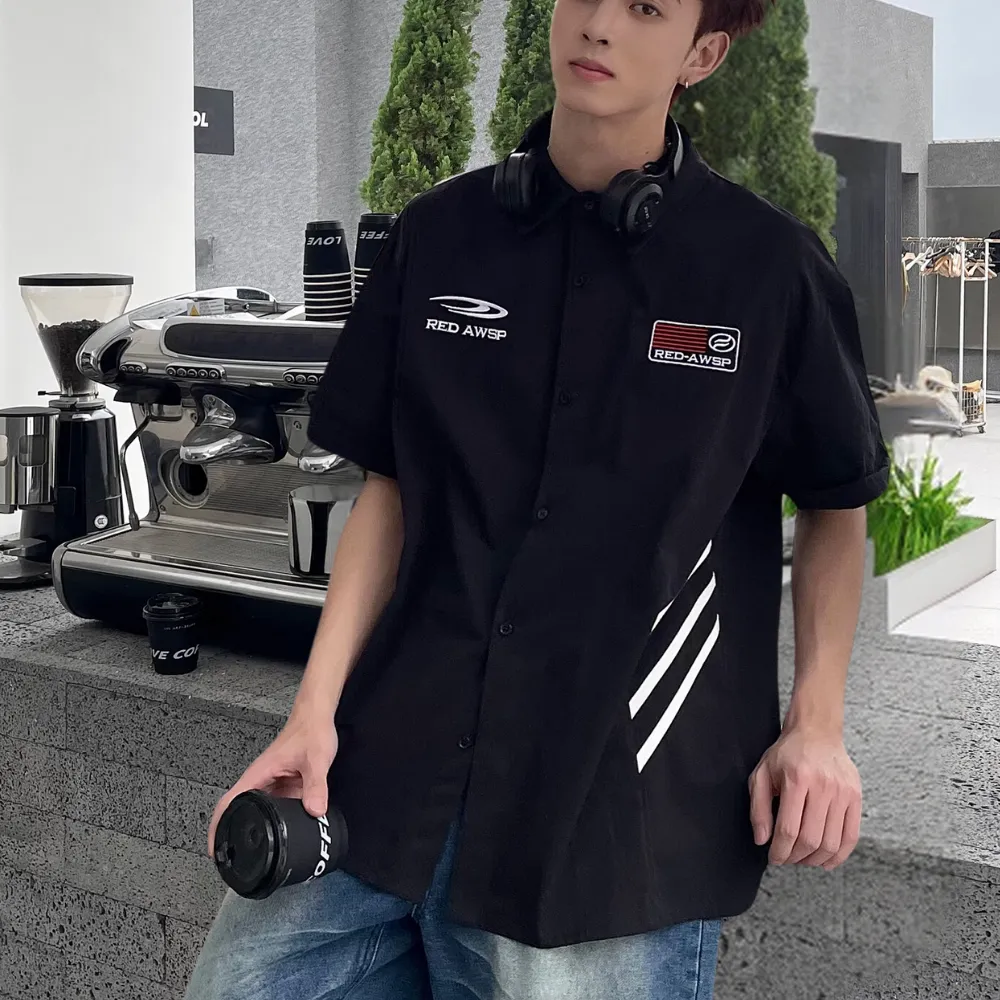 American Three-Stripe Embroidered Shirt