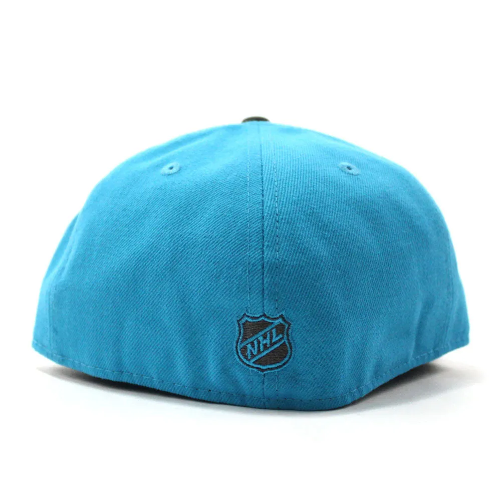 ANAHEIM DUCKS New Era 59Fifty Fitted Hat (BLUE JEWEL STORM GRAY Gray Under Brim)