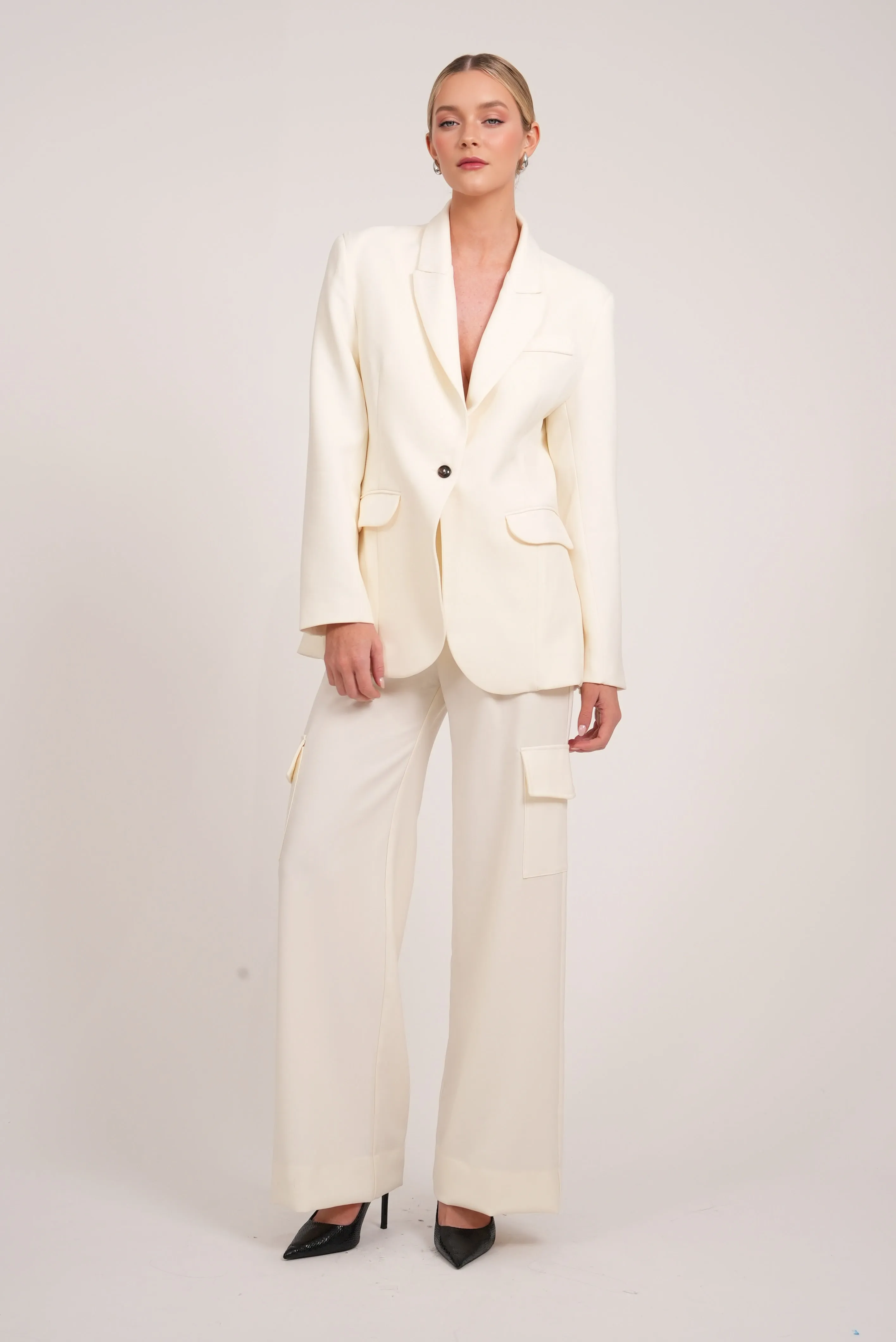 Aria Blazer - Ivory