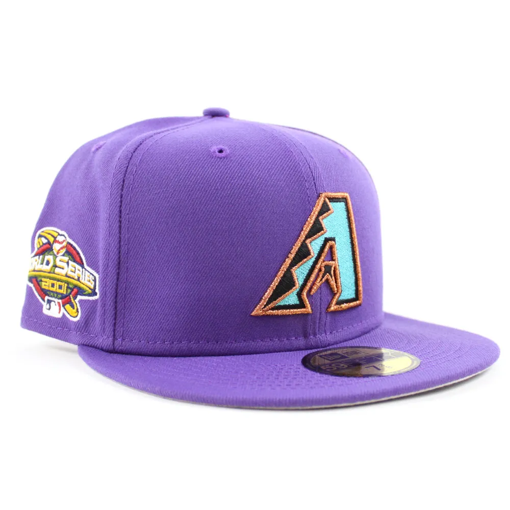Arizona Diamondbacks World Series New Era 59Fifty Fitted hat (Team Color Gray Under Brim)