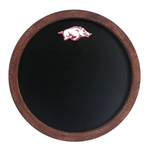 Arkansas Razorbacks: Chalkboard "Faux" Barrel Top Sign