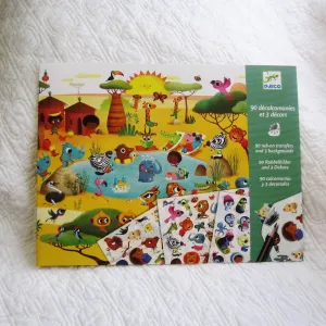Around the World Transfers Craft Kit by Djeco, Ages 4 