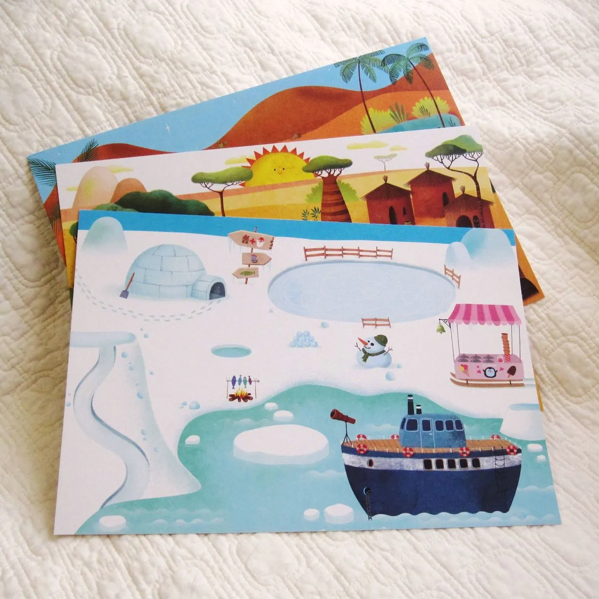 Around the World Transfers Craft Kit by Djeco, Ages 4 
