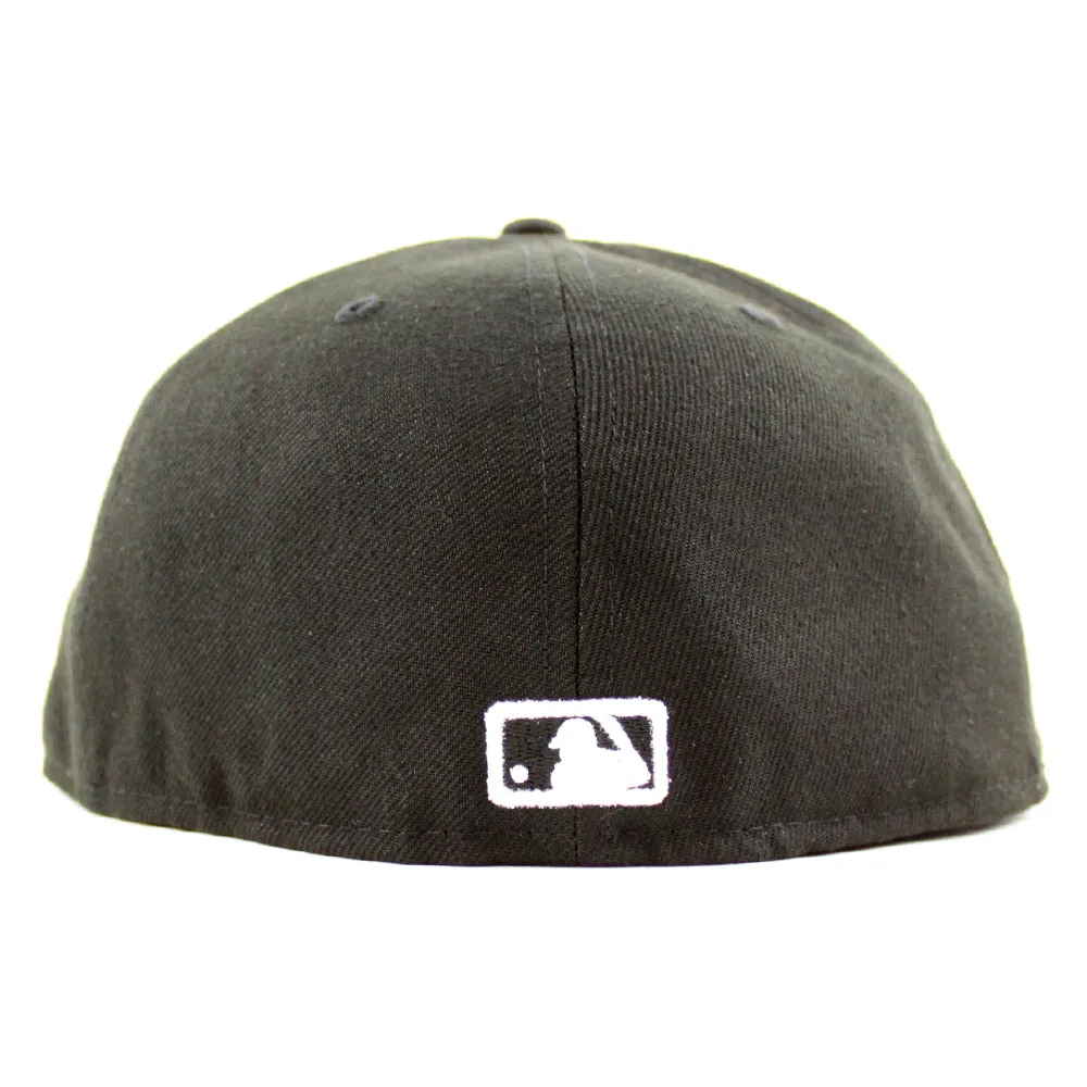 Atlanta Braves World Series New Era 59Fifty Fitted hat (Black White Gray Under Brim)