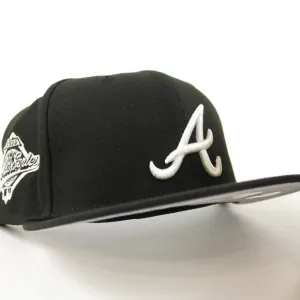 Atlanta Braves World Series New Era 59Fifty Fitted hat (Black White Gray Under Brim)