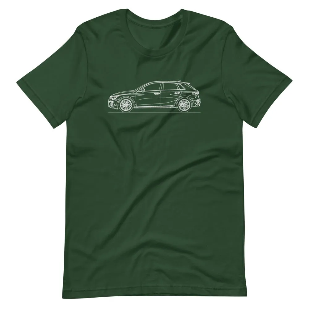 Audi 8Y S3 Sportback silhouette T-shirt