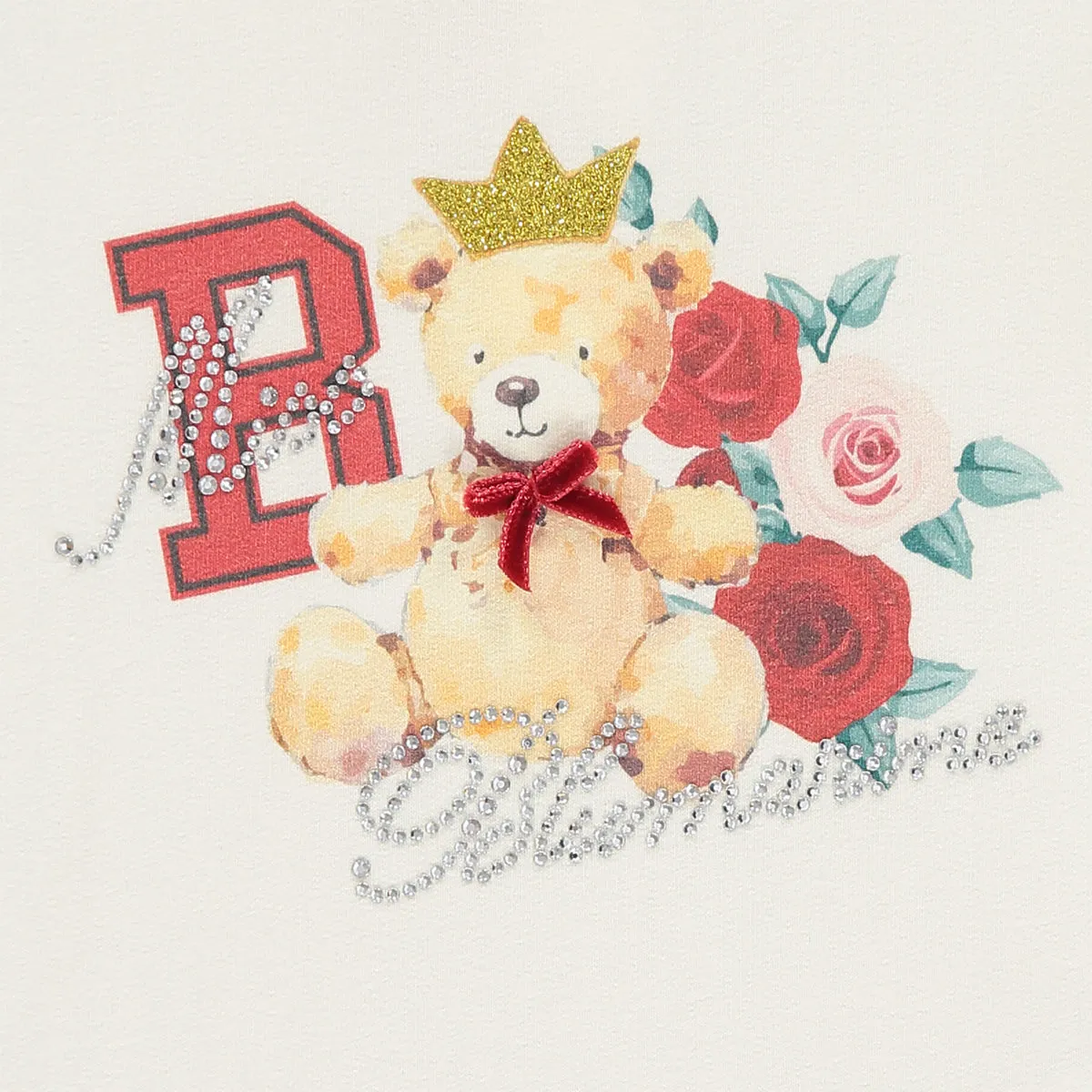 Baby Girl Teddy Bear Cotton Outfit Set