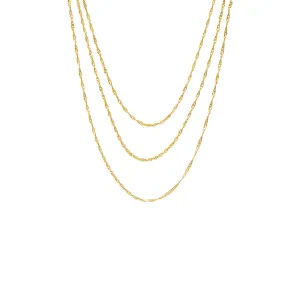 Baby Twisted Rope Chain Necklace Combo Set