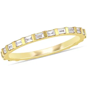 Baguette-Cut Full Eternity Band 14K Yellow Gold