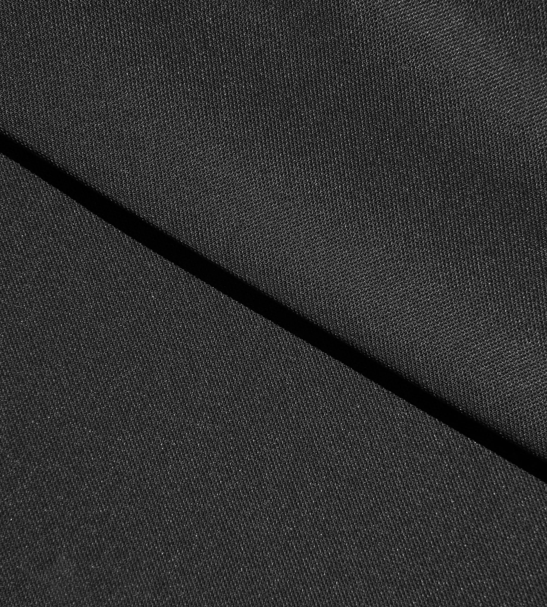 BAND LONG SLEEVE POLO - BLACK