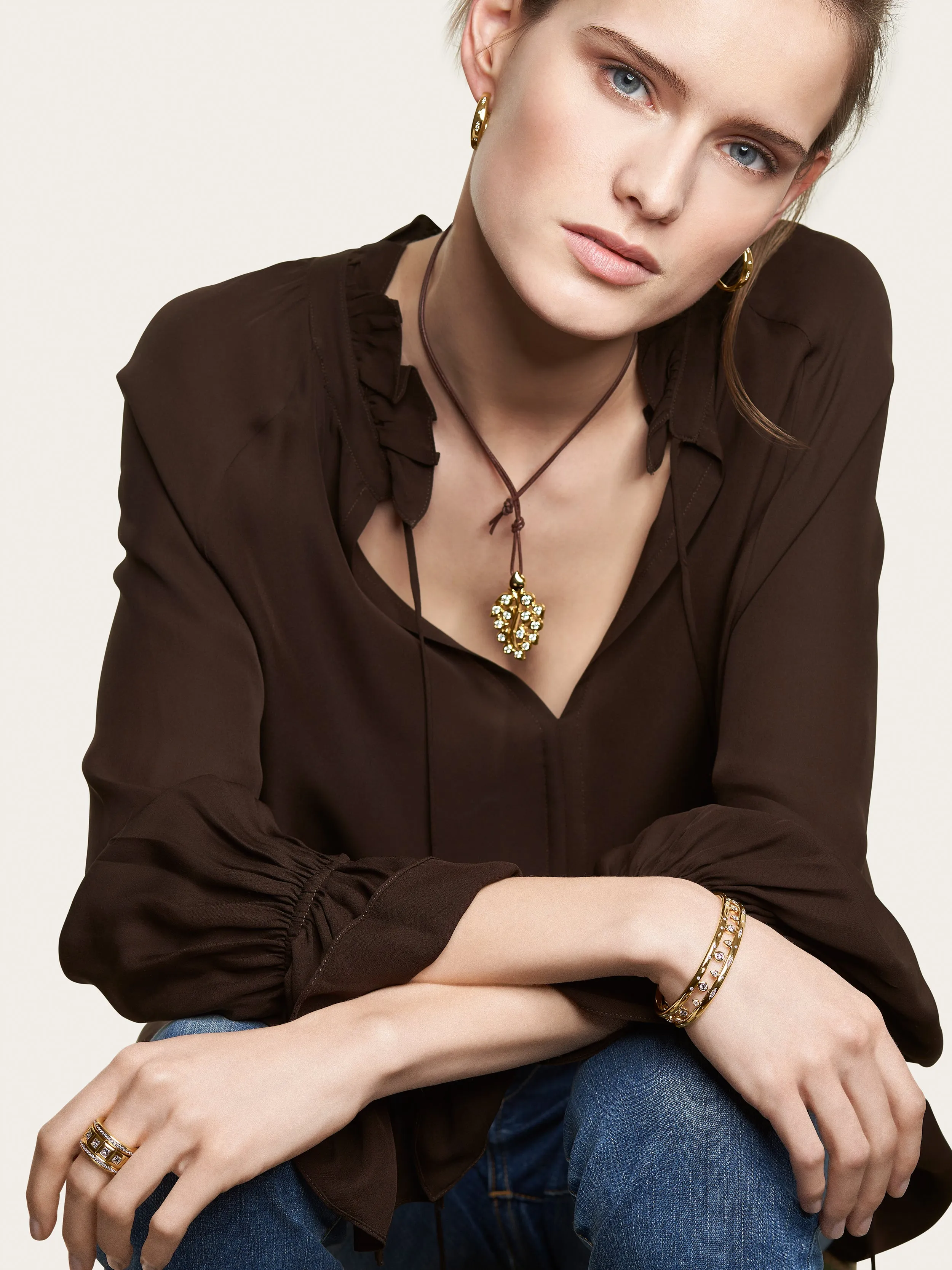 Bangle GYPSY 'Classic' 17 cm 18K rose gold
