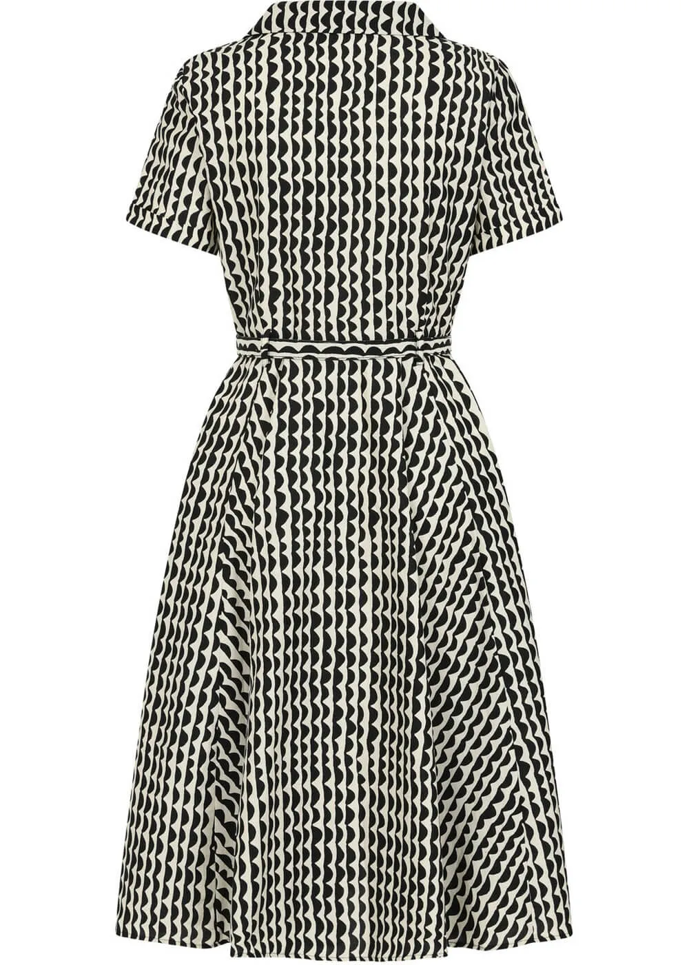 Banned Bella Nature Waves 50's Swing Dress Cream