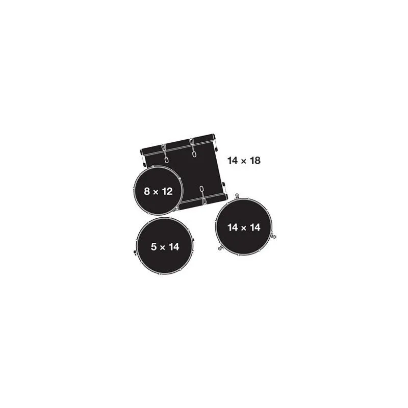 Bateria 4 Pzs Piano Negro Gretsch Catalina Club Ct1j484pb