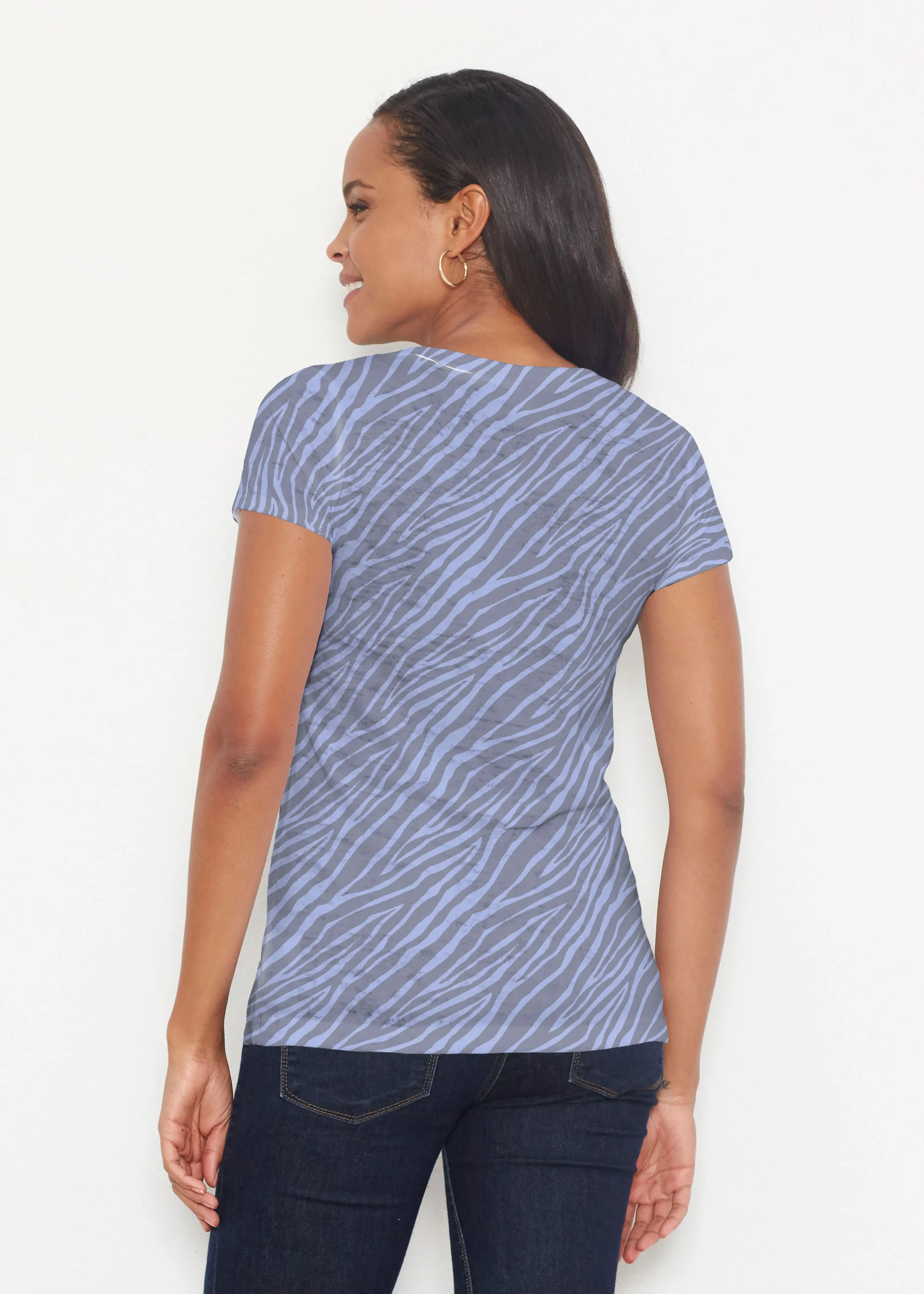 Batik Zebra (7753) ~ Signature Short Sleeve Scoop Shirt